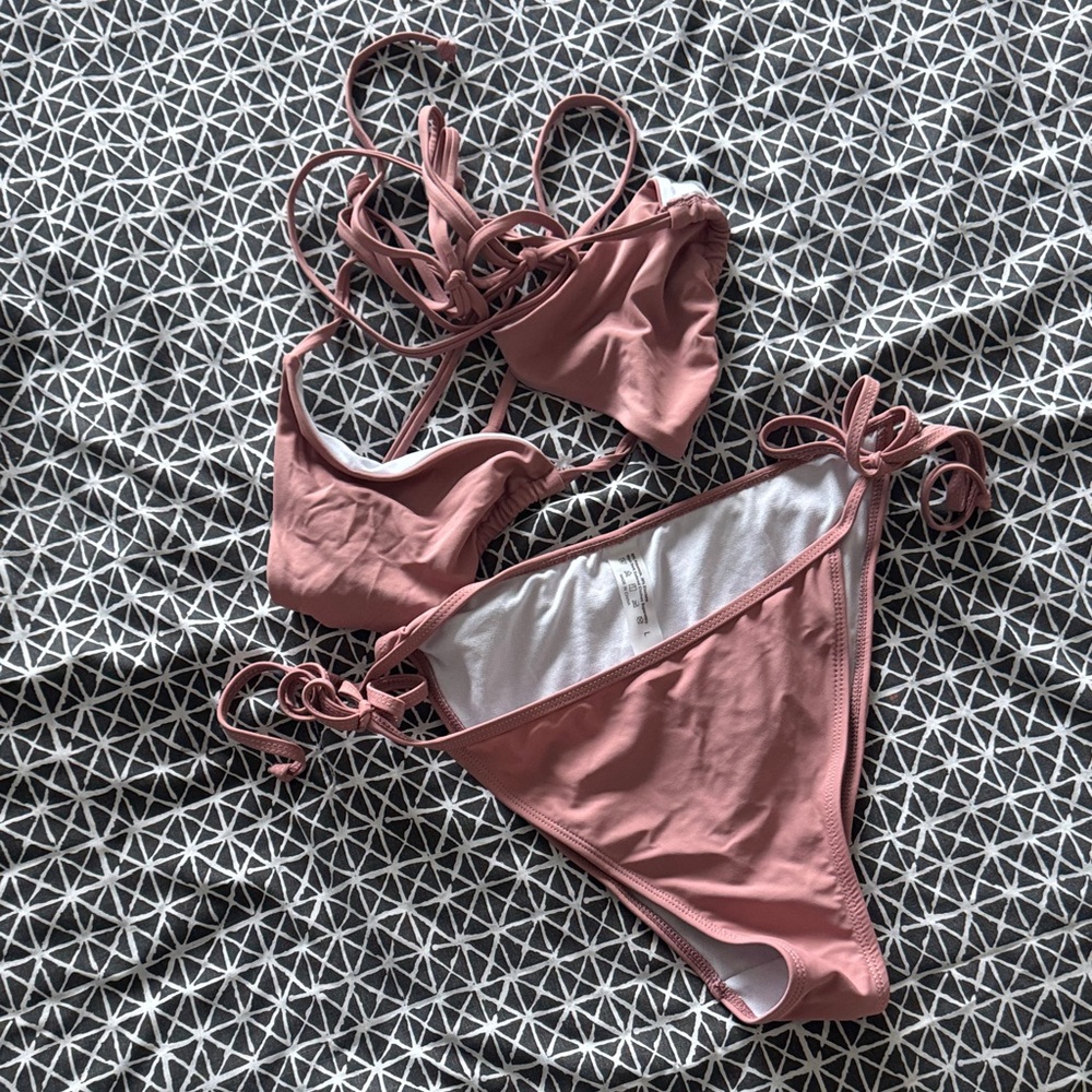 SHEIN Pink Bikini Set